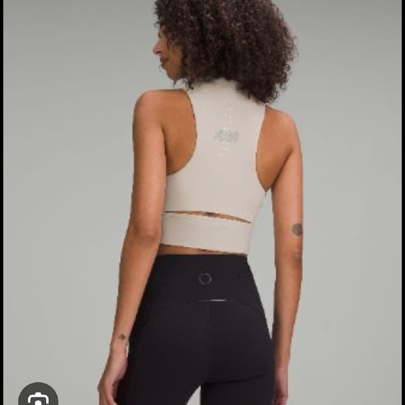 lululemon athletica Beige High-Neck Crop Top - Picture 2 of 12